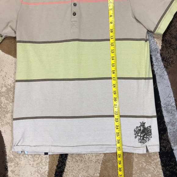 Men’s Tan/Green Quicksilver Polo Shirt, Size Large - Picture 5 of 8
